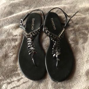 Bebe black sandals